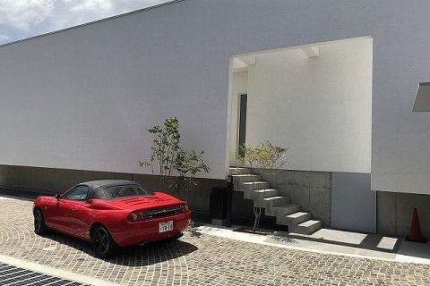 加古川 河原の家 アプローチ