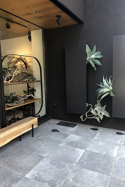 ブロッサムBグリーン 植物を活かしたサイン