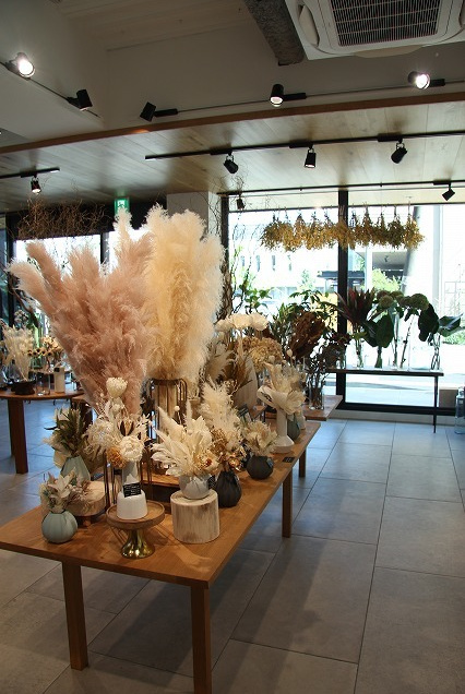 ブロッサムBグリーン 店内ディスプレイ