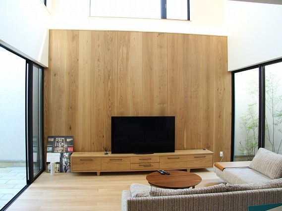 篠原町の家 リビング写真